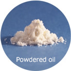 Powdered oil